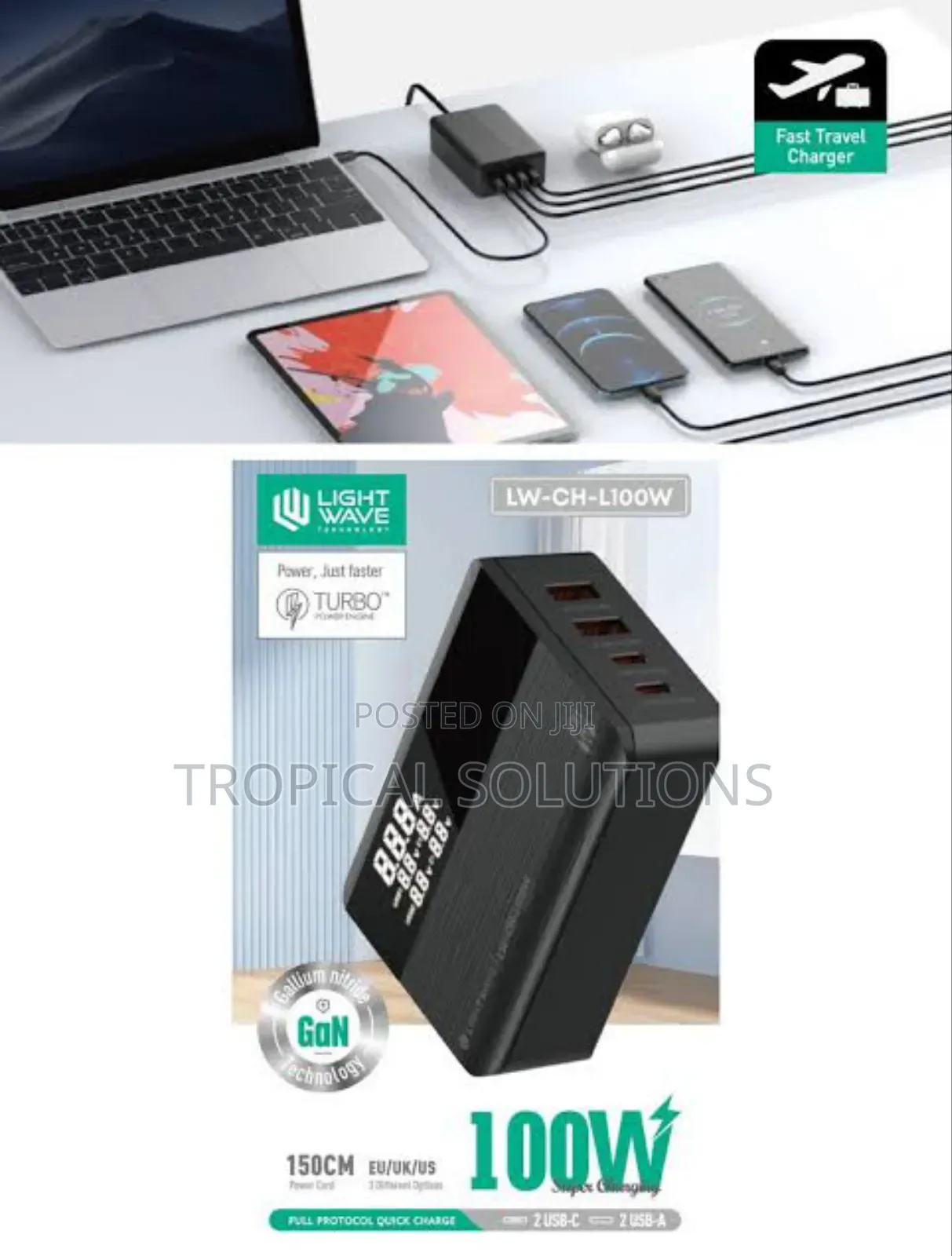 Light Wave 100w Super Fast Charger 100w