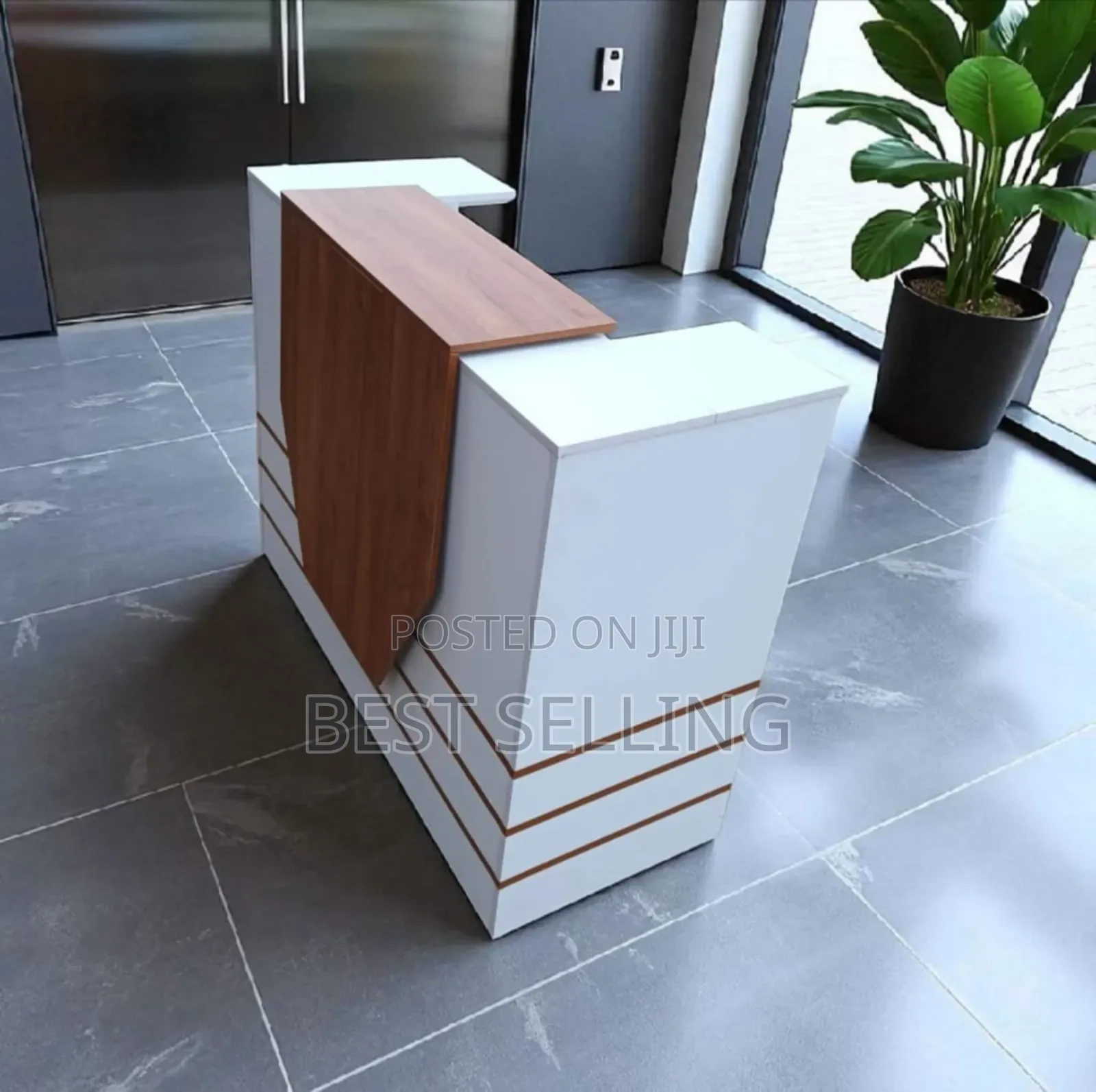 1m Classic White Customer Service Reception Desk