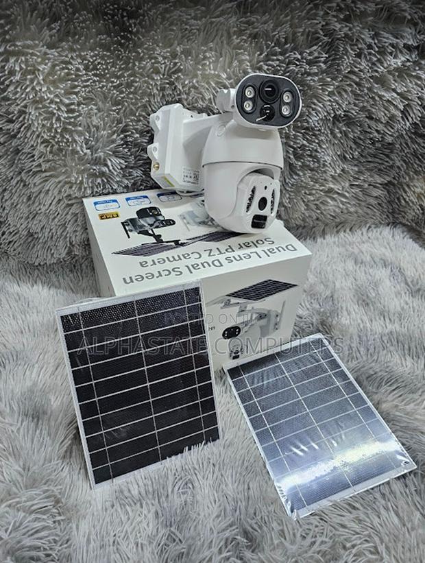 Dual Lens Solar CCTV Camera 6mp 4g Wireless Outdoor Security Camera