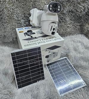 Dual Lens Solar CCTV Camera 6mp PTZ 360° Auto Tracking Security Camera - thumbnail 2
