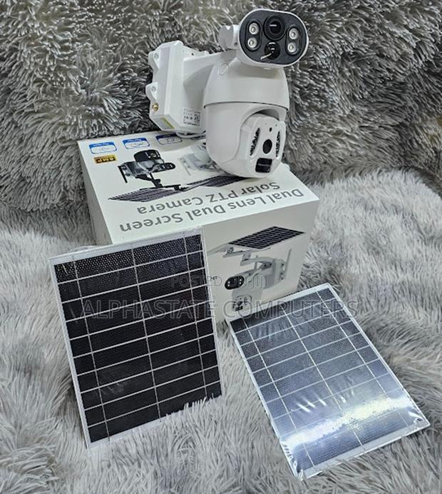 Dual Lens Solar CCTV Camera 6mp PTZ 360° Auto Tracking Security Camera - main view