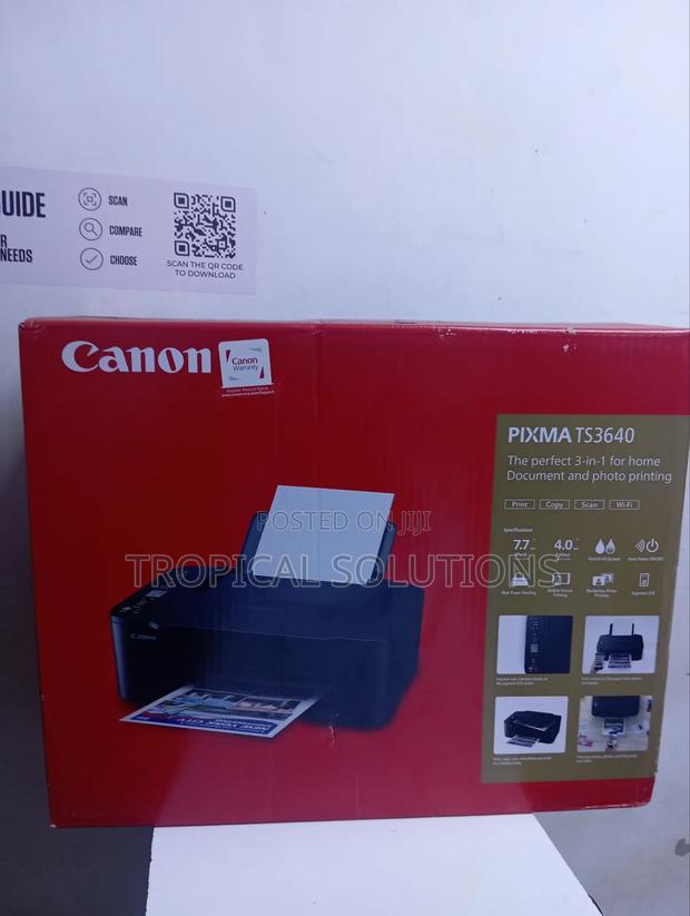Canon Pixma Ts3640 Wireless Printer 3 in 1