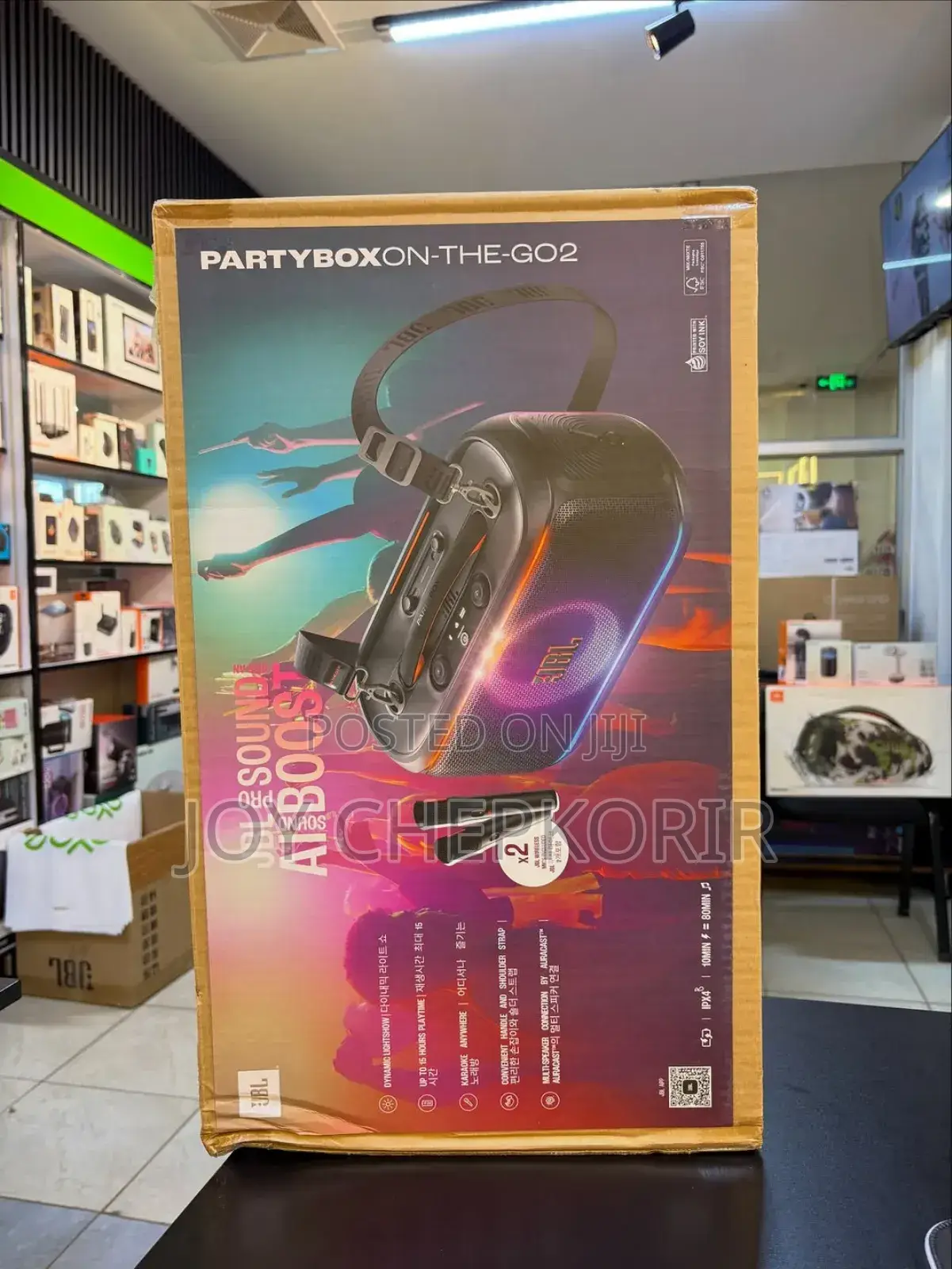 JBL Partybox on-the-Go 2 With 1 Mic