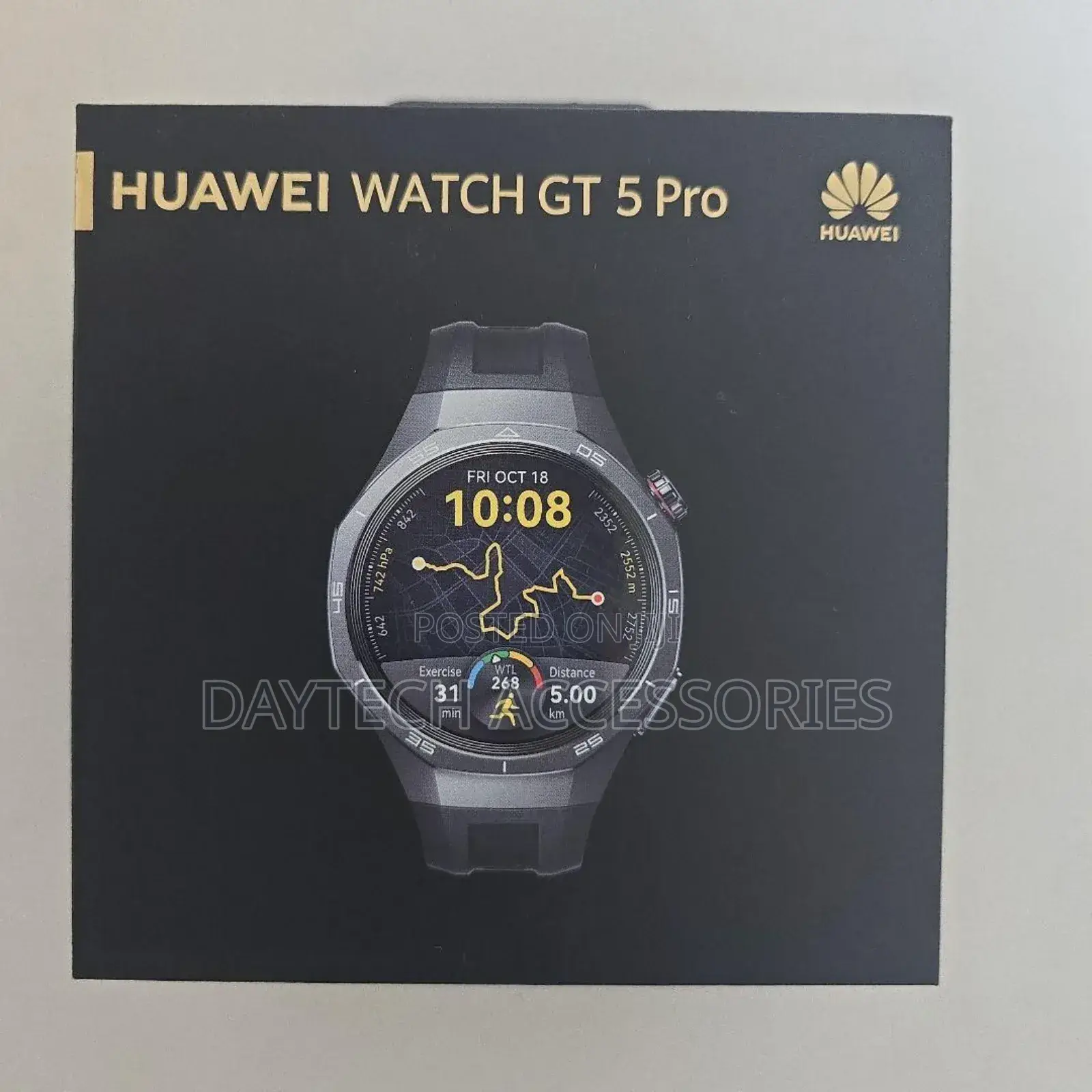 The Huawei Watch Gt 5 Pro Smartwatch.