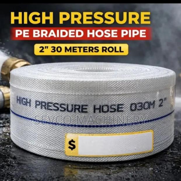 Heavy Duty High Pressure Pe Braided Hose Pipe 2" 30m
