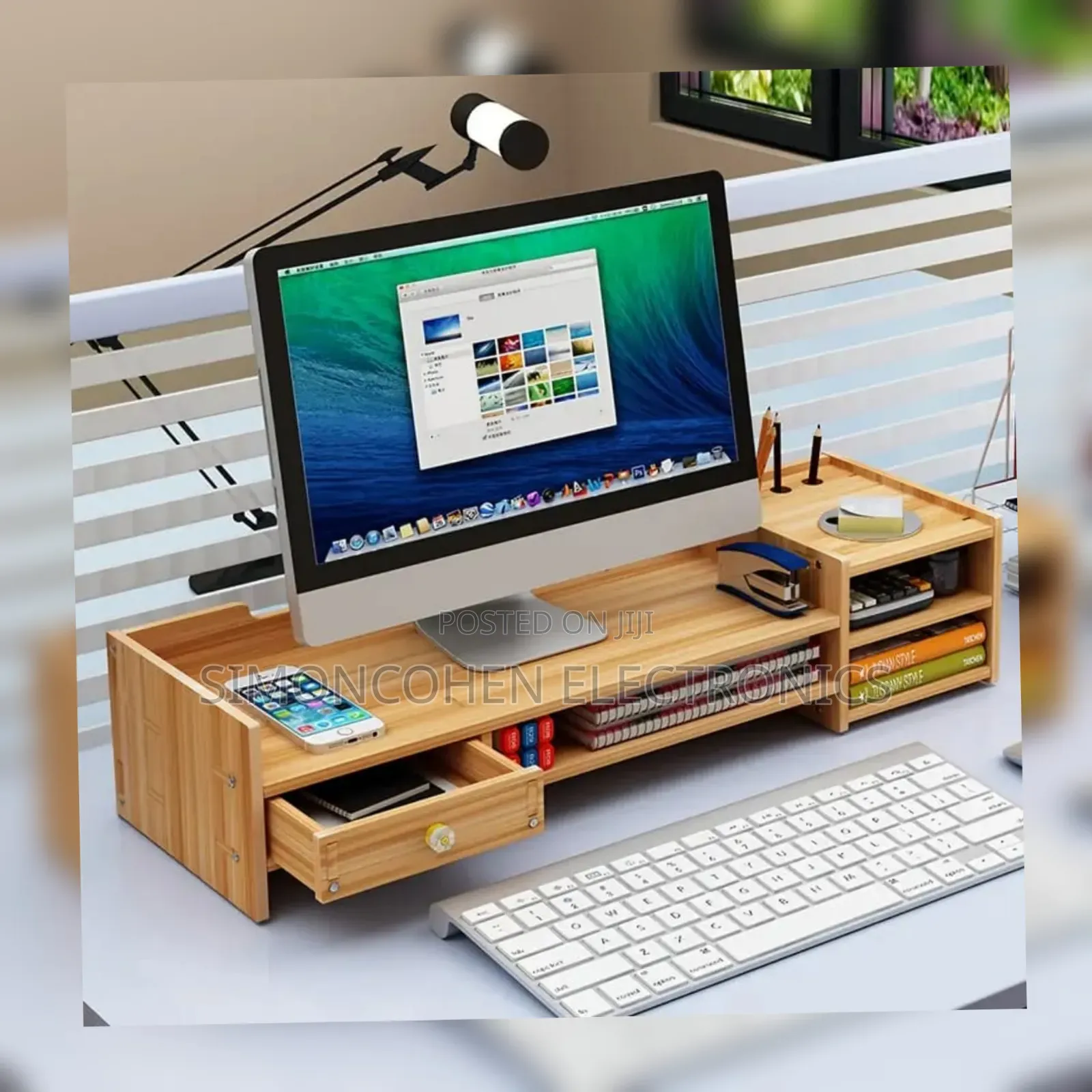Bamboo Monitor Stand