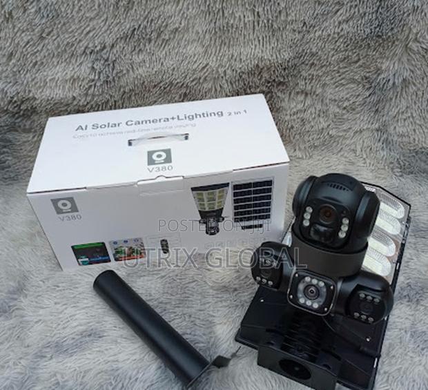V380 Triple Lens 4g Solar Outdoor Camera