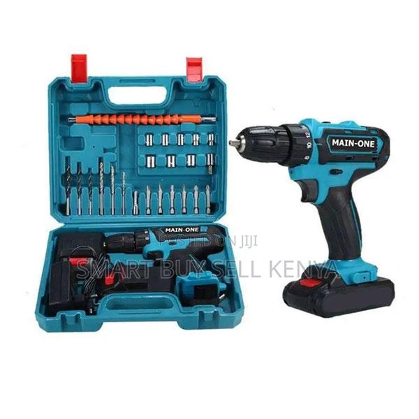 Plug and Play Cordless Drill With Drilling and Impact Functions