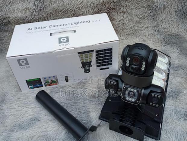V380 4g Solar Security Camera With Triple Lens - main view
