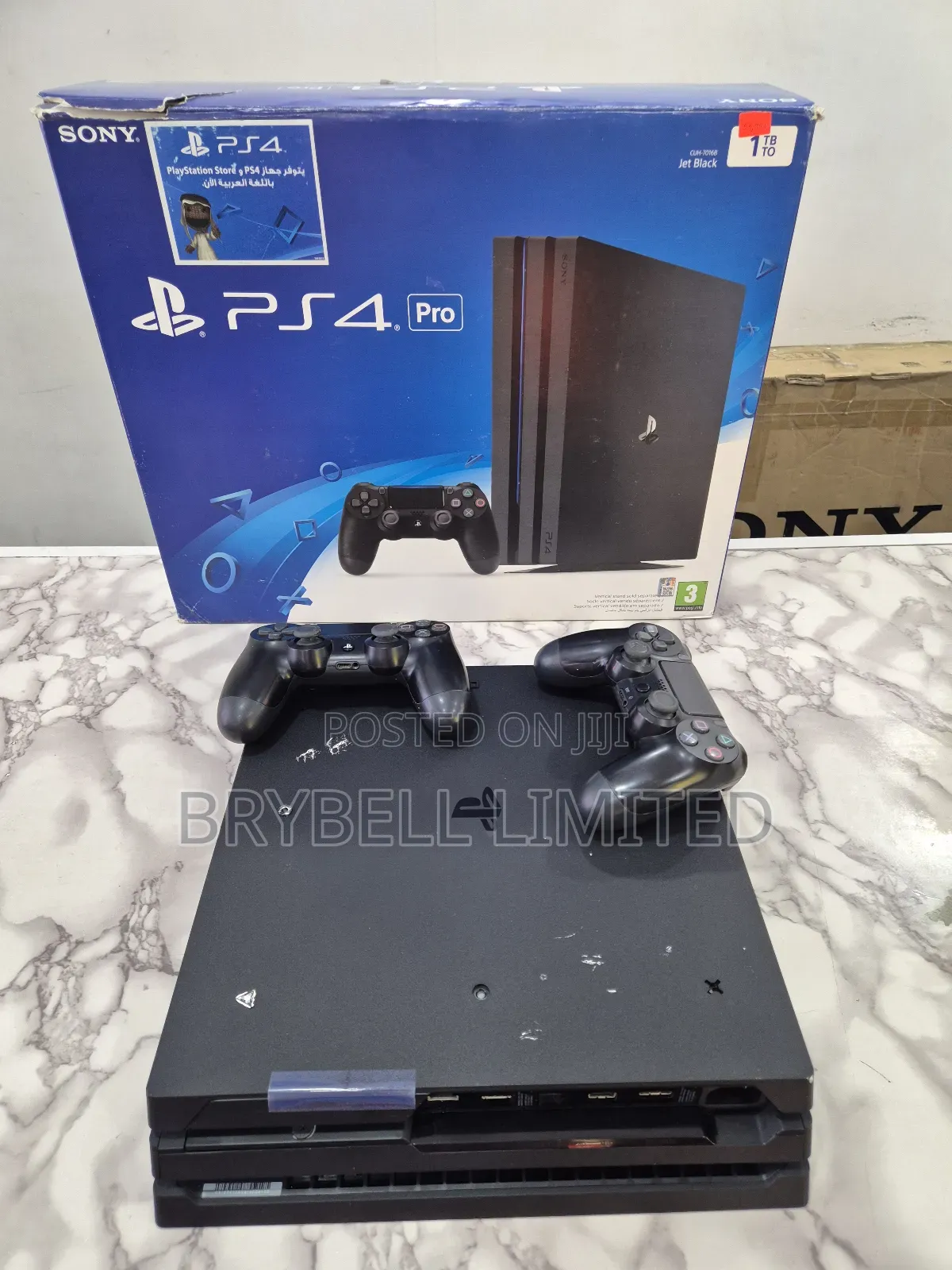 Playstation 4 Pro 1tb With 2 Games and 2 Controllers