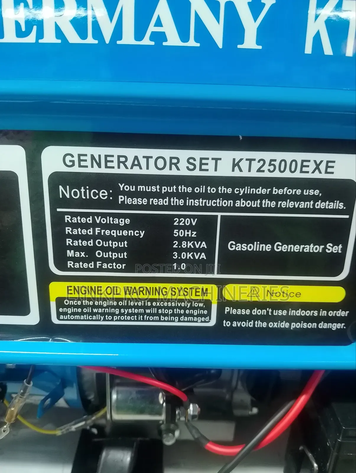 Kato Germany Kt2500exe Gasoline Generator