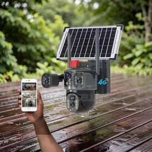 Auto Human Tracking 20mp Ultra Hd 4g PTZ Triple Lens Solar Camera