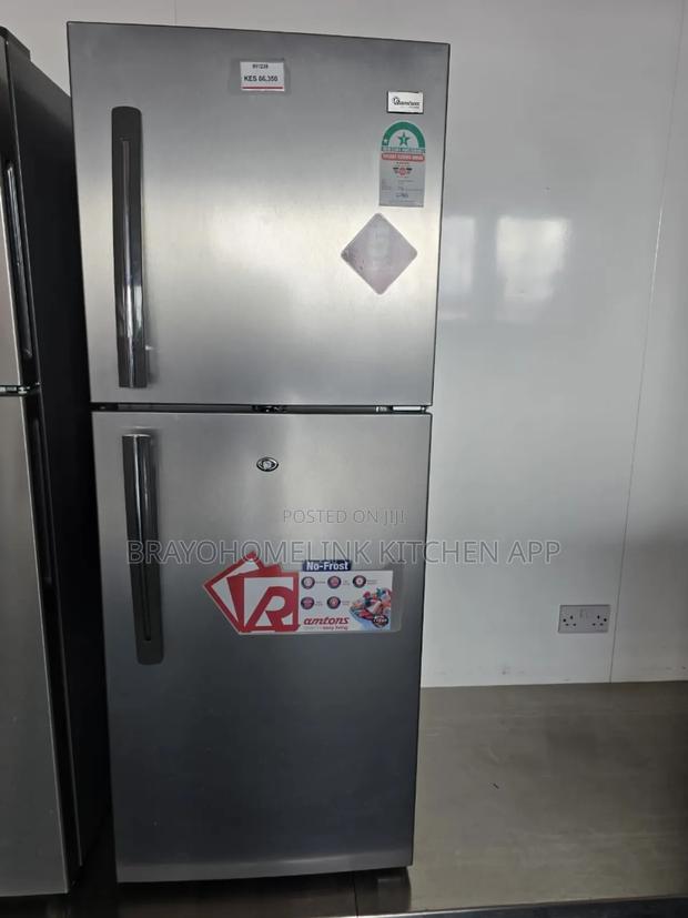 Ramtons Rf/239-196 Litres Double Door No Frost Fridge-Silver - main view