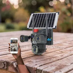 Weatherproof Housing 20mp Ultra Hd 4g PTZ Triple Lens Solar Camera