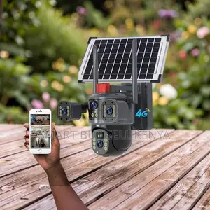 360 Degree Rotation 20mp Ultra Hd 4g PTZ Triple Lens Solar Camera