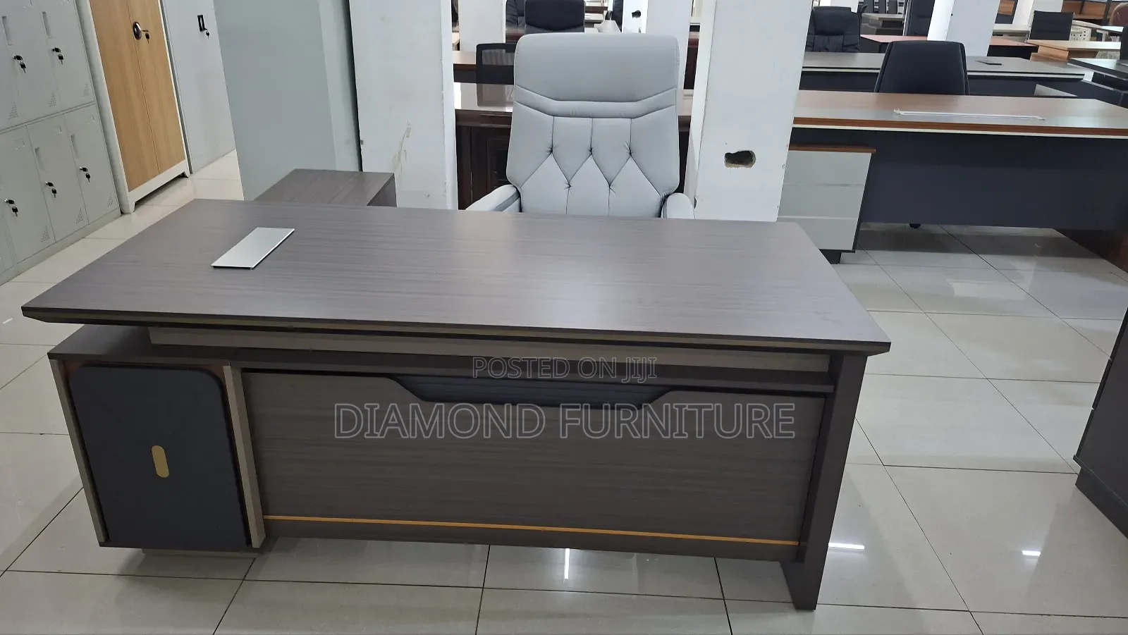 1.8m Executive Office Desk With Side Cabinet – Modern Ceo Manager Desk