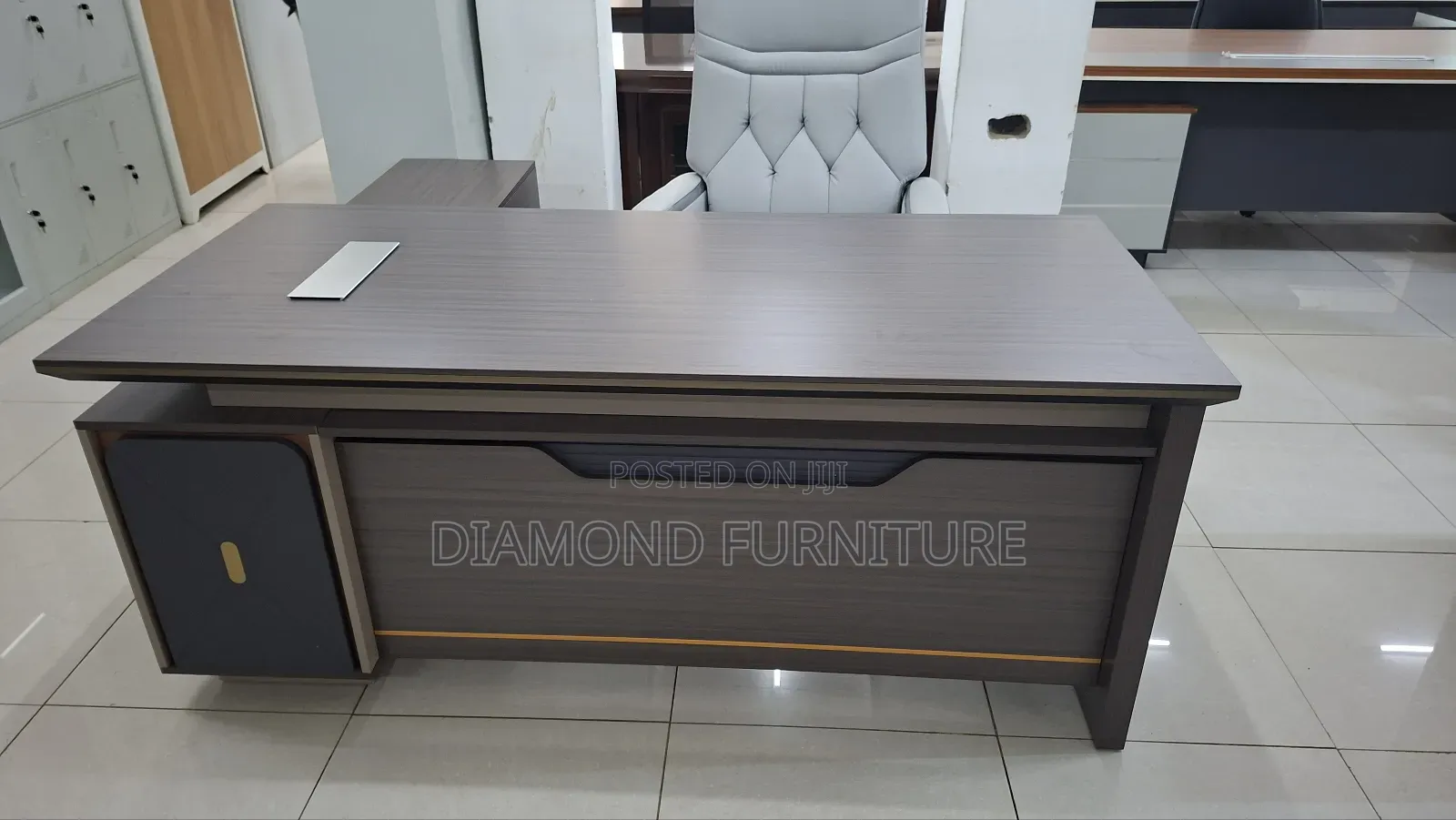 1.8m Executive Office Desk With Side Cabinet – Modern Ceo Manager Desk
