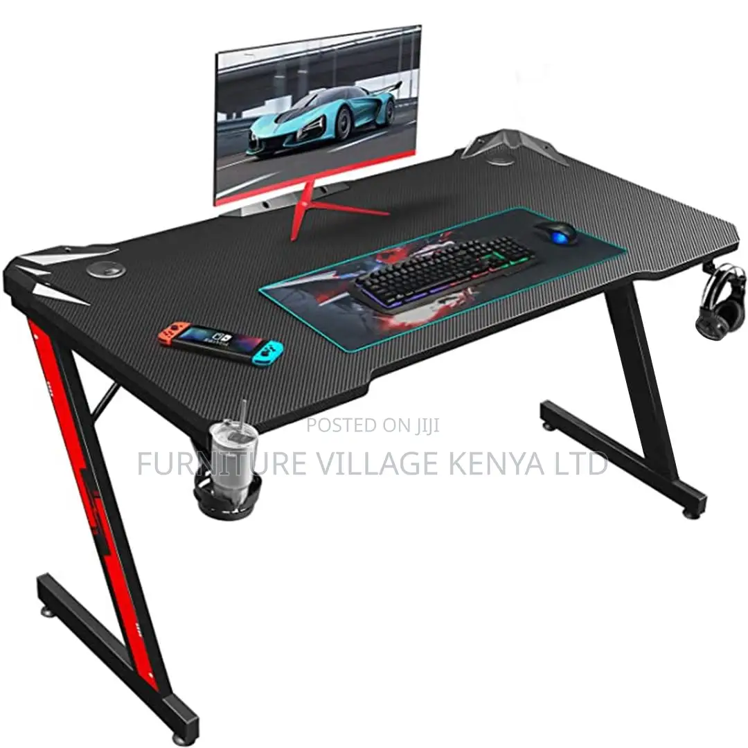 Z Shaped Gaming Table, Computer Table, Workstation