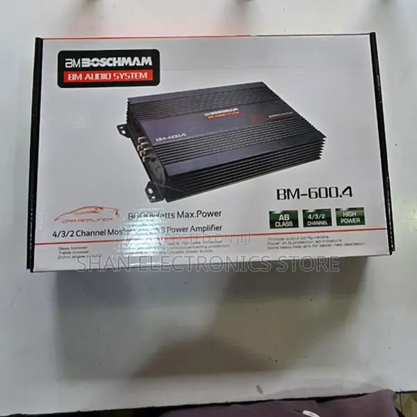 4-Channel High Power Boschmann Bm-600.4 Car Audio Amplifier 8000w Max