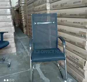 Office Guest Seat With Handle and Mesh Back