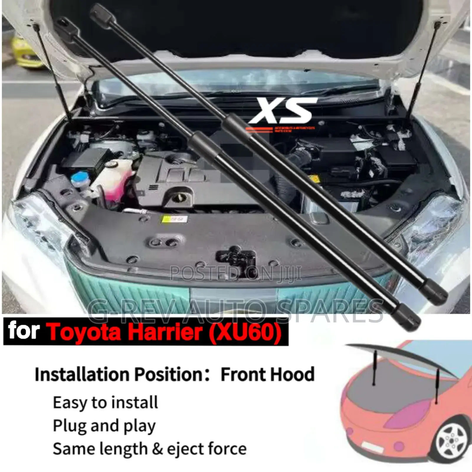 Harrier 2014-2018  Bonnet  Shocks Struts