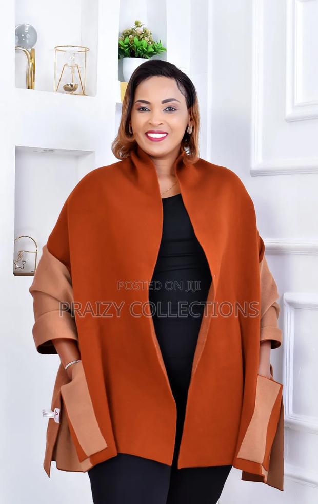Stylish 2 Colors Ponchos With Pockets - main view