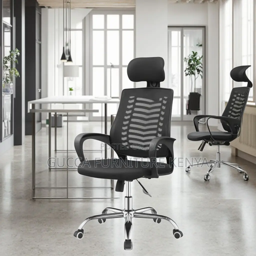 Swivel Height Adjustable Mesh Headrest Chair