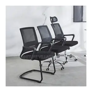 Office Chair: Black Captain Mesh Office Chair
