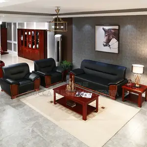 5-seater Executive Reception Sofa-solid Wood Frame