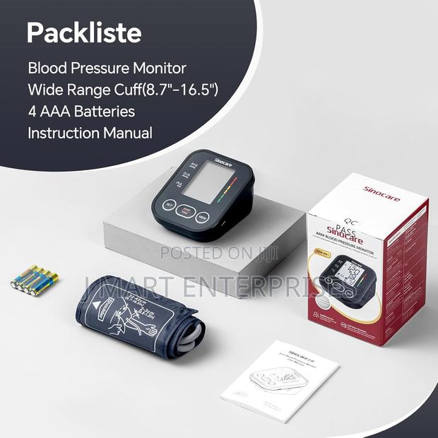 Blood Pressure Monitor, Upper Arm Bp Machine for Home, Adjustable Cuff - thumbnail 2