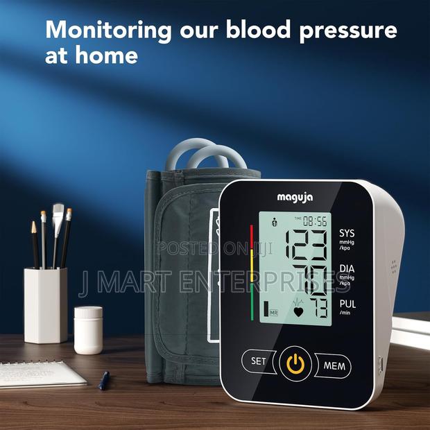 Blood Pressure Monitor for Home Use With Large Upper Arm Cuff,