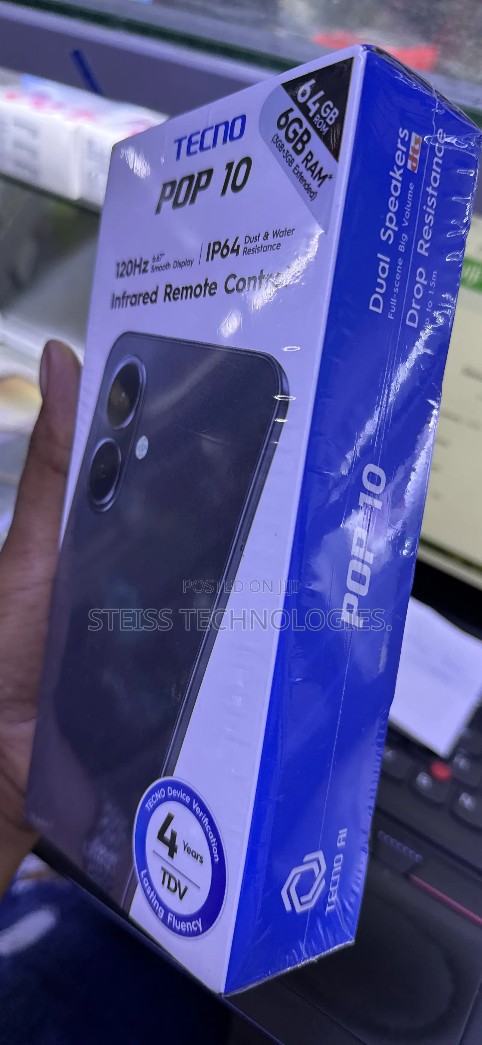New Tecno Pop 10 64 GB Black