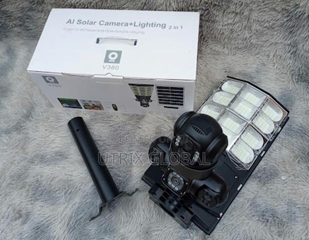 V380 Triple Lens Solar 4g Motion Camera