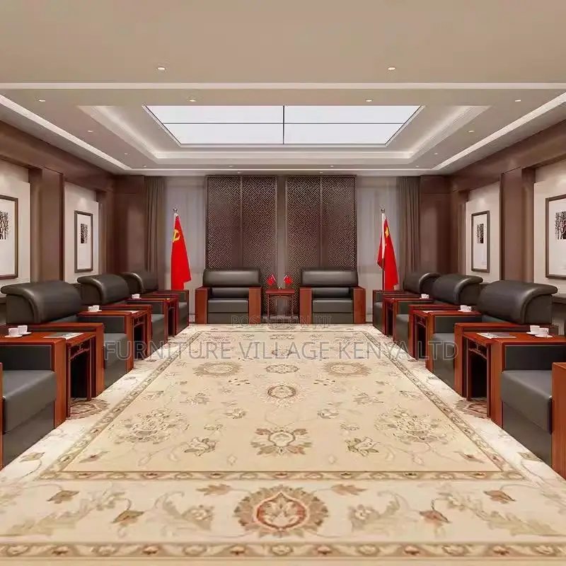 Office Sofa ; Modern 5-seater Black Executive Sofa