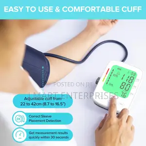 Automatic Upper Arm Blood Pressure Machine With Large LCD