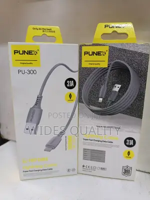 Punex Lightning to Usb-a Data Cable (Model Pu-300) for Fast Charging.