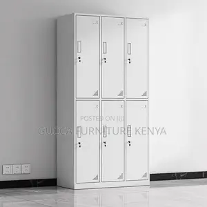 6-door Metallic Office Gym Storage Cabinet