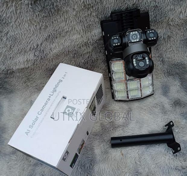 V380 Solar Powered 4g Cctv Triple Lens Hd