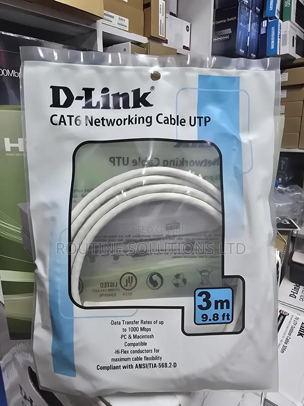 Dlink Cat6 Networking Patch Cord 3m - main view