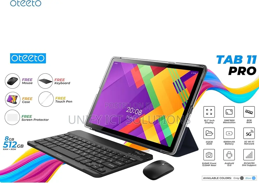 New Oteeto TAB 11 Pro 512 GB Black