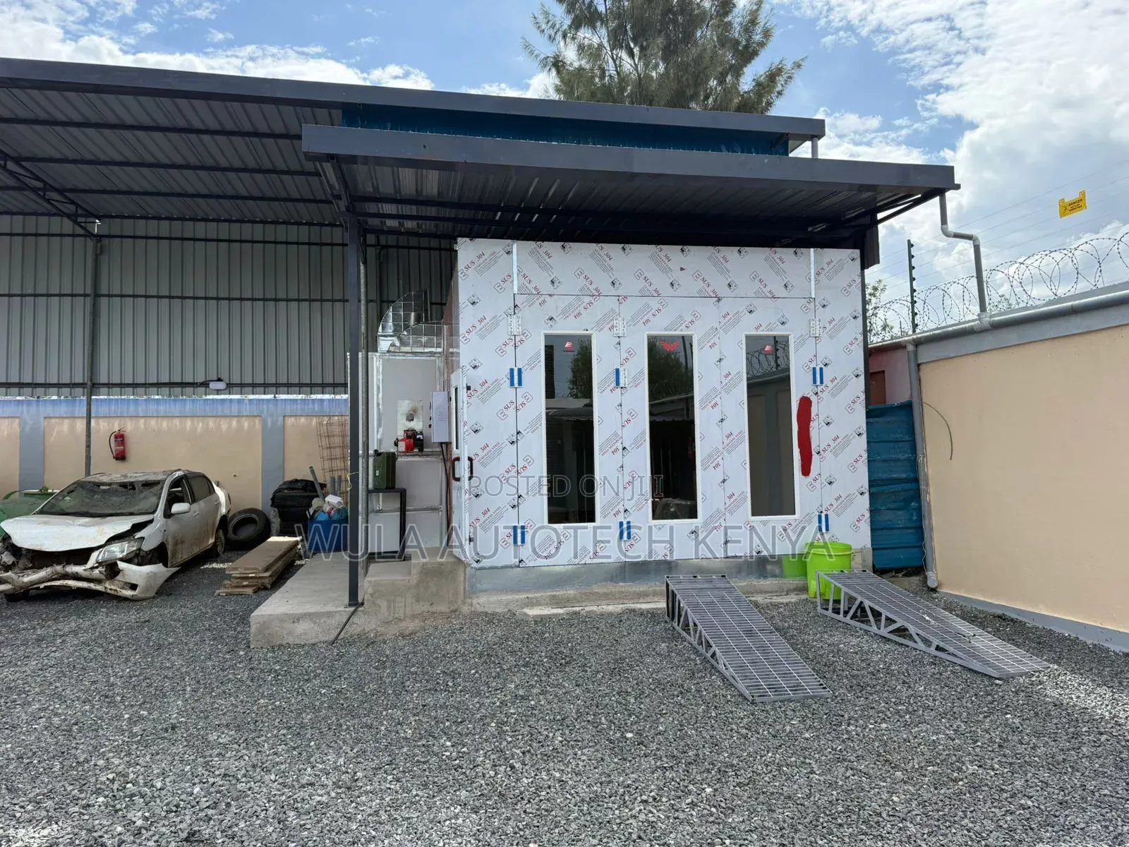 Heavy Commercial Spray Booth Power Machine Latest Technology Sunshine
