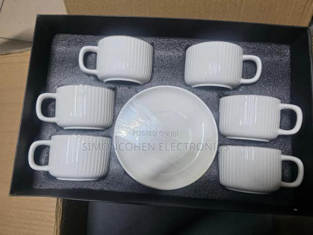 12pcs Straight 250ml Cup And Saucer - main view