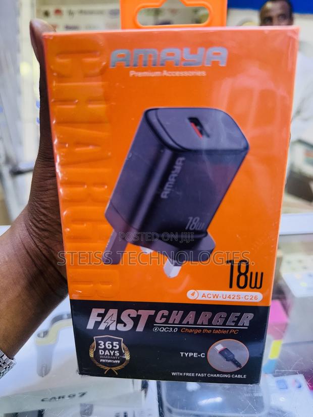 18w Amaya Type C Fast Charger - thumbnail 3