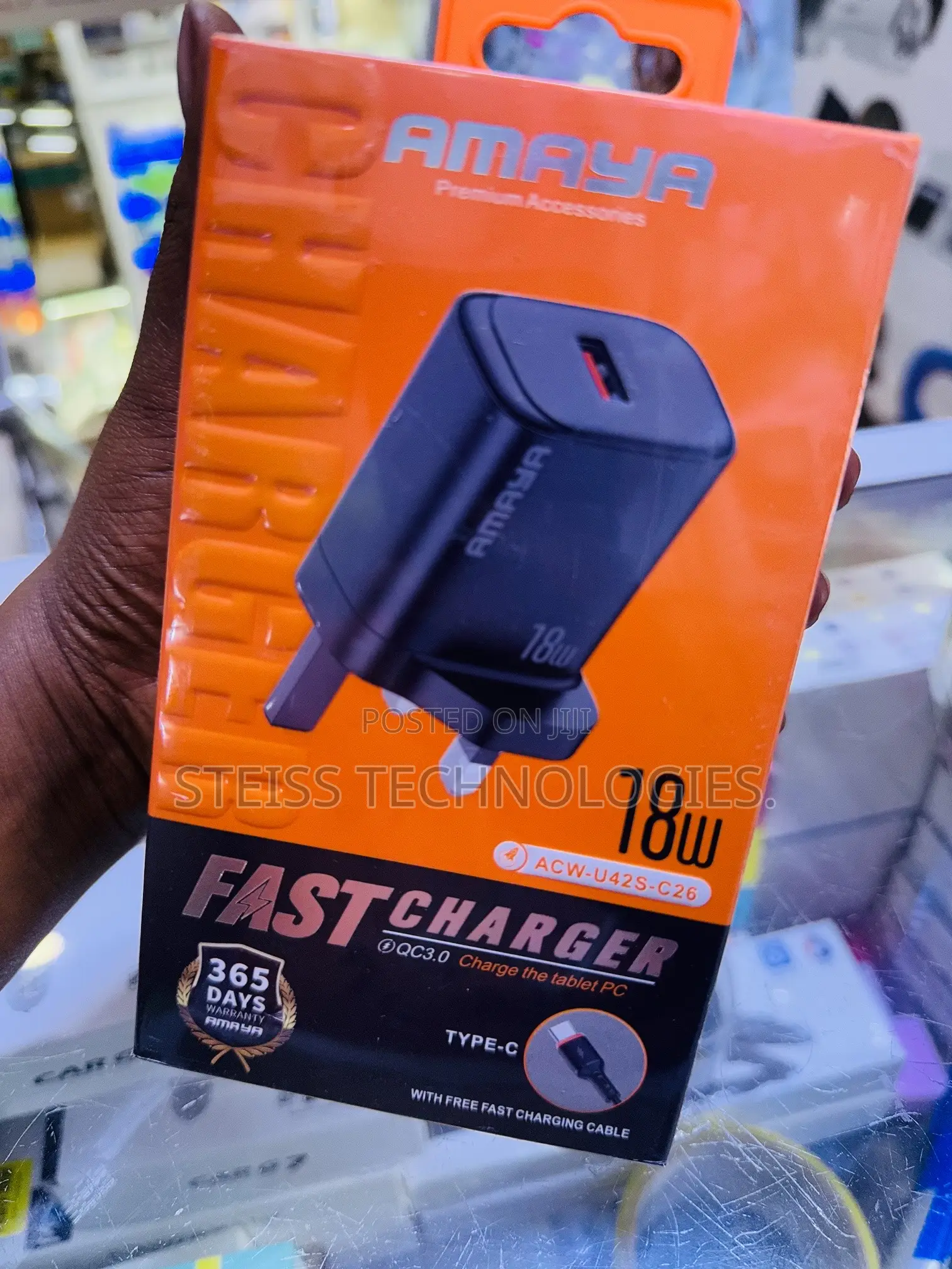 18w Amaya Type C Fast Charger