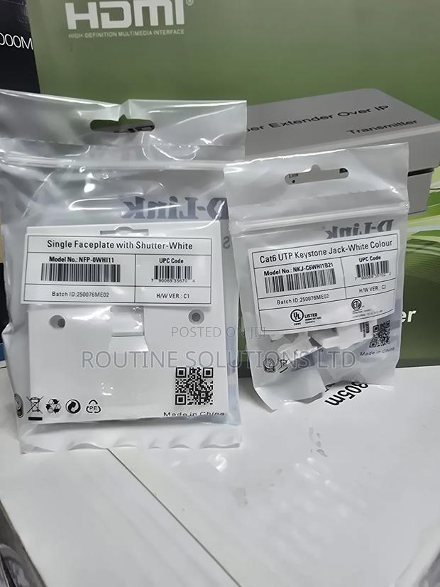 D-Link 1 Port Faceplate and Cat6 Module - main view