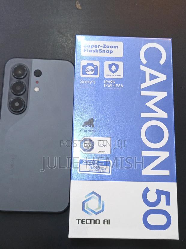 New Tecno Camon 50 256 GB Black - thumbnail 2