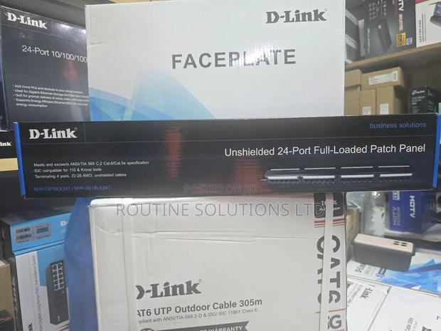 Dlink Unshielded 24 Port Full-Loaded Patch Panel - main view
