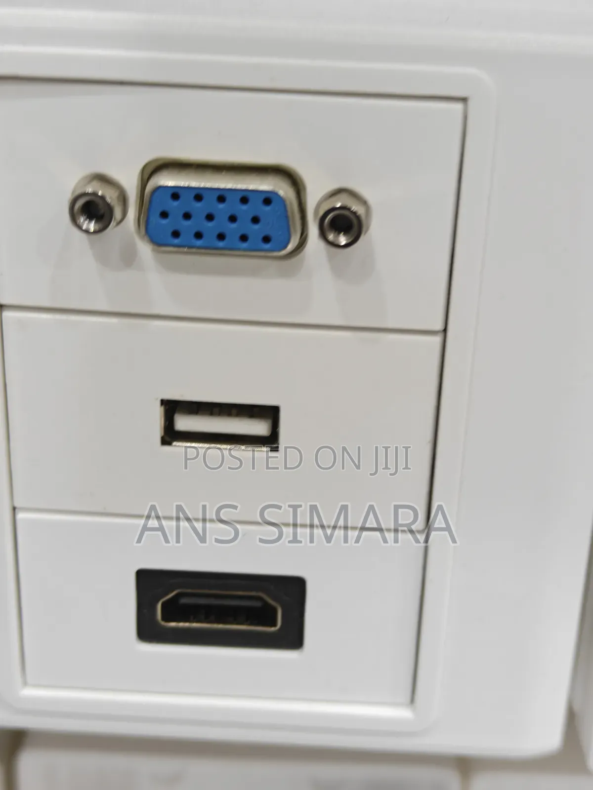 Multimedia Modular Wall Socket Faceplate