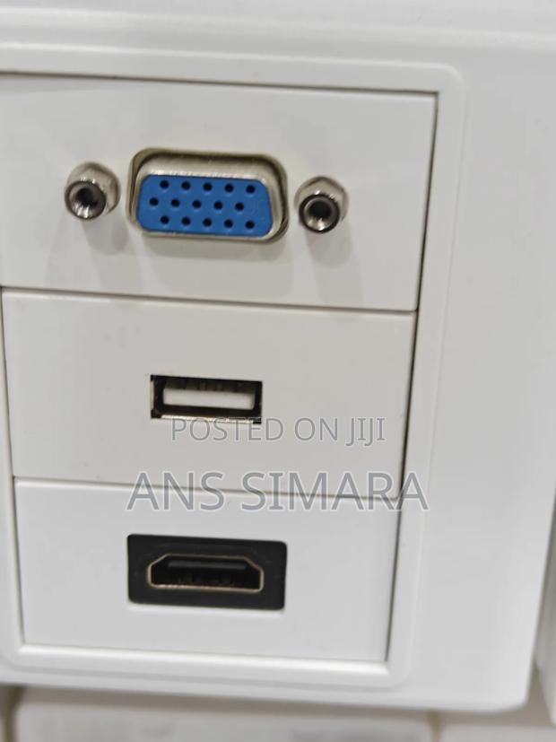Multimedia Modular Wall Socket Faceplate
