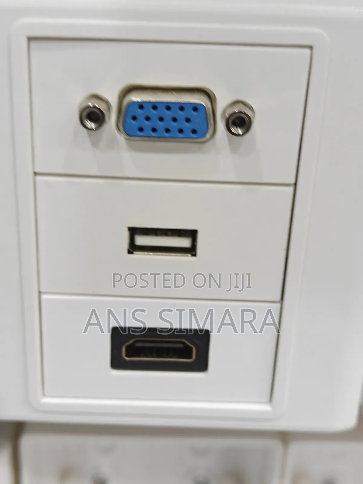 Multimedia Modular Wall Socket Faceplate